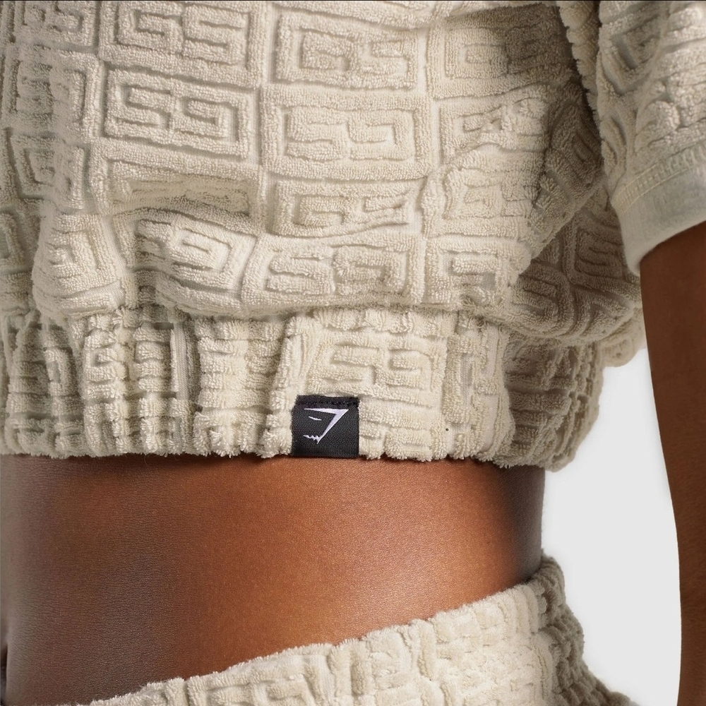 Gymshark Monogram Towel Crop Top - Picture 3 of 3